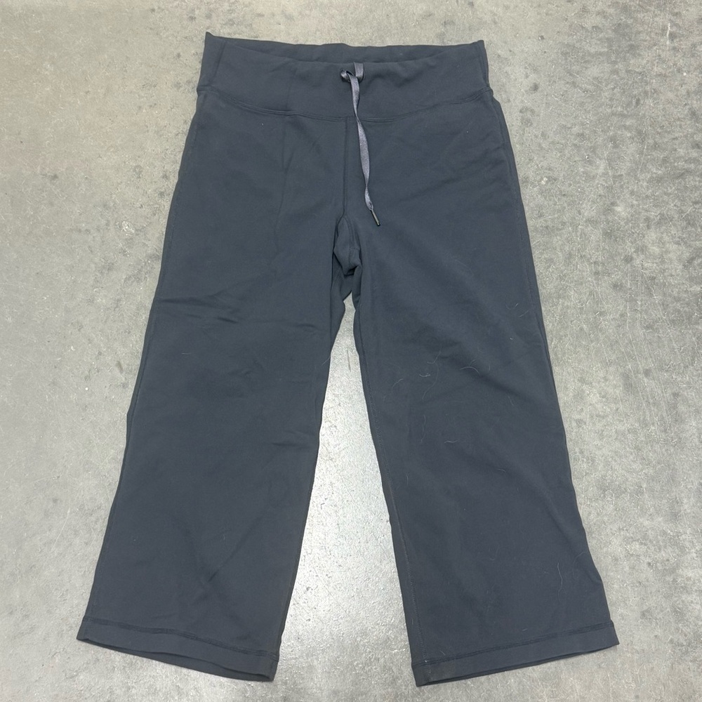 lululemon Align™ Super-High-Rise Wide Leg Crop 23" Black size 8